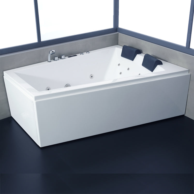 Narożna wanna z hydromasażem lewa GE105-1E(170x120x62cm)