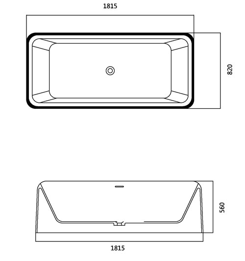 Wolnostojąca wanna z odlewu mineralnego StoneArt BS-509 181x82