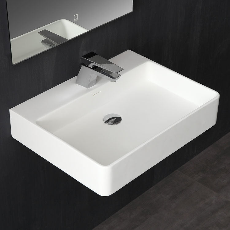 Prostokątna umywalka mineralna StoneArt 60x46 LP6206 mat (60x46x11cm)