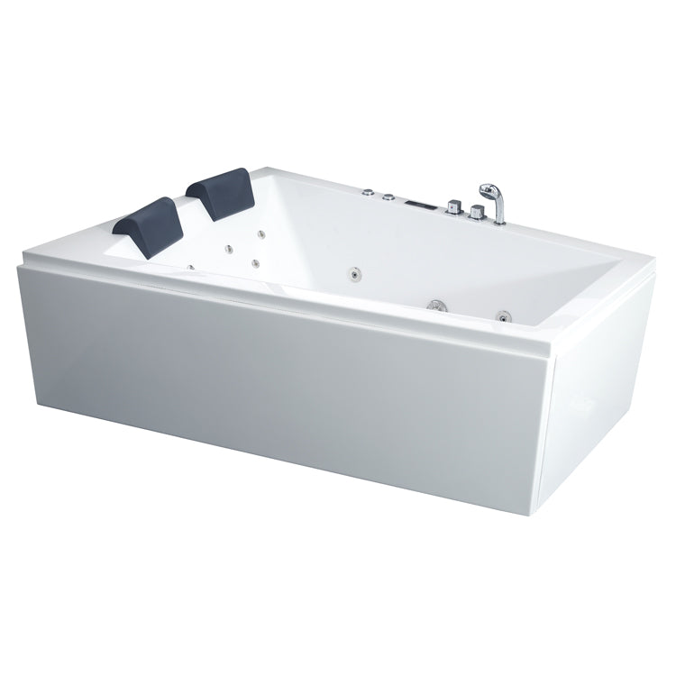 Narożna asymetryczna wanna z hydromasażem prawa GE105-1E (170x120x62cm)