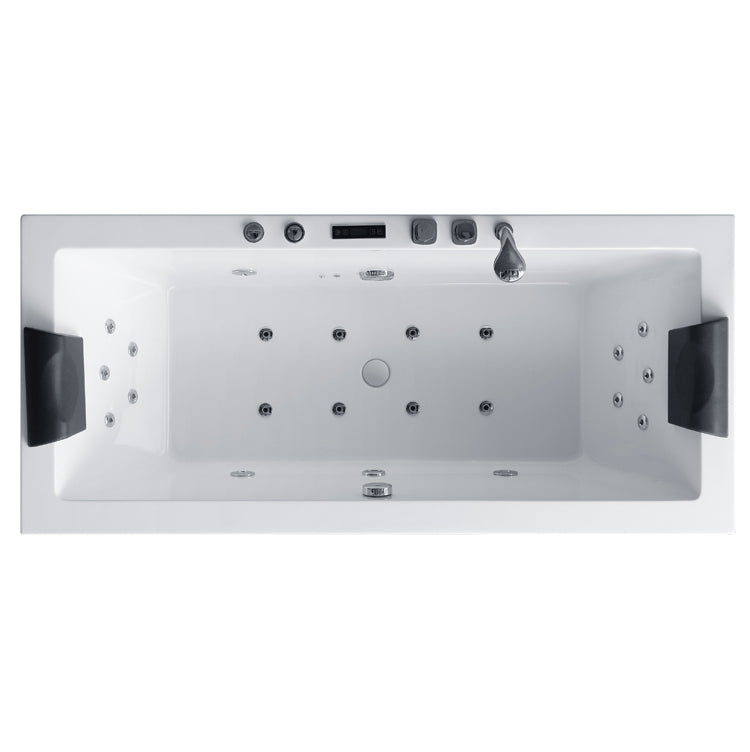 Dwuosobowa wanna z hydromasażem prawa AWT GE108E (190x90x62cm)