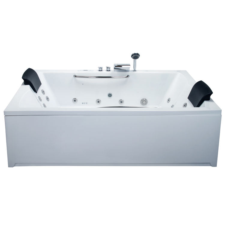 Prostokątna dwuosobowa wanna z hydromasażem EAGO AM185JDTSZ (200x120x66cm)