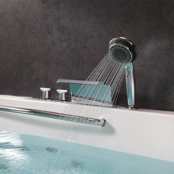 Prostokątna dwuosobowa wanna z hydromasażem EAGO AM185JDTSZ (200x120x66cm)