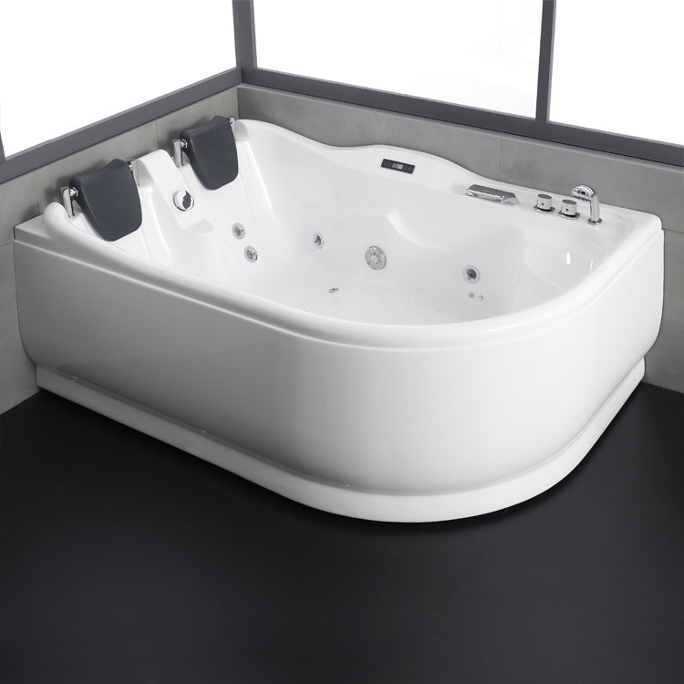 Narożna asymetryczna wanna z hydromasażem prawa GE101TSL (180x120x70cm)