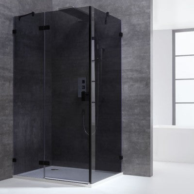 kabina prysznicowa lewa AWT LAS1500-B czarny (150x90x211cm)