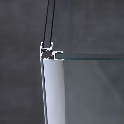 Półokrągła kabina prysznicowa lewa AWT LBR0906 (90x90x210cm)