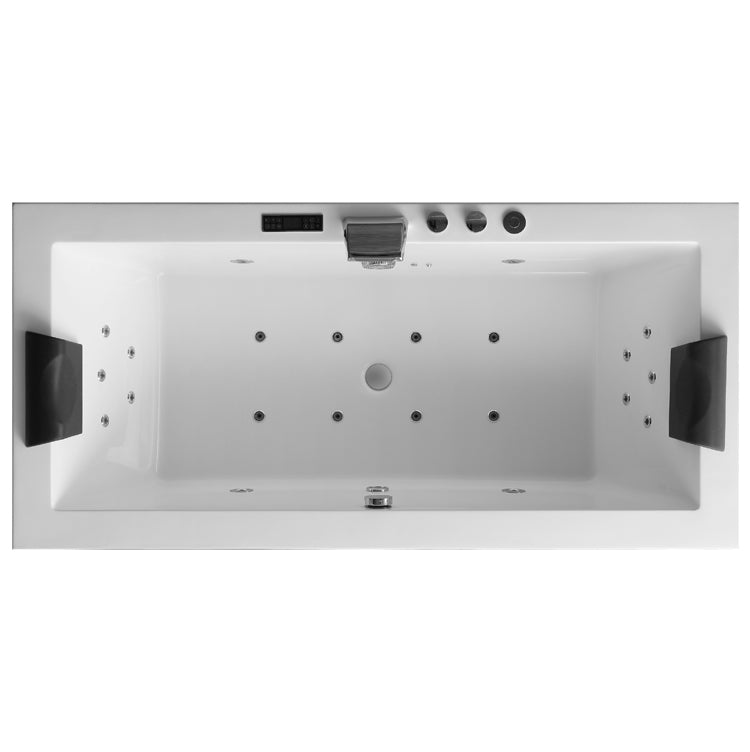 Dwuosobowa wanna z hydromasażem lewa GE109TSL (190x90x62cm)