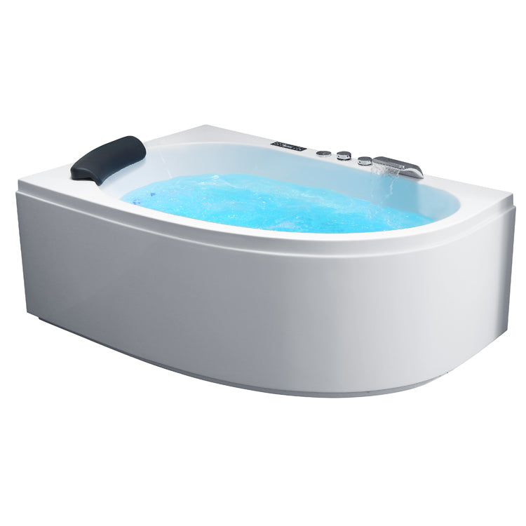 Narożna wanna z hydromasażem prawa z zabudową GE111TSL (150x100x61cm)