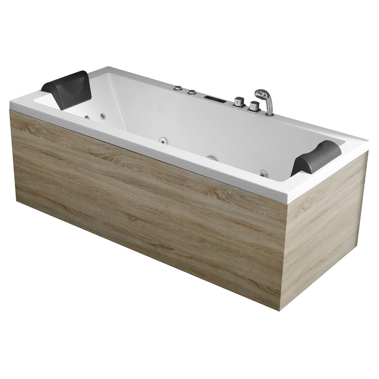 Dwuosobowa prostokątna wanna z hydromasażem prawa GE 108E (190x90x62cm)