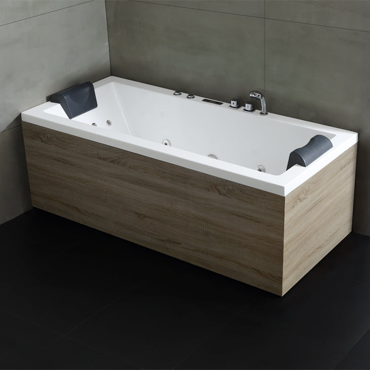 Dwuosobowa prostokątna wanna z hydromasażem prawa GE 108E (190x90x62cm)