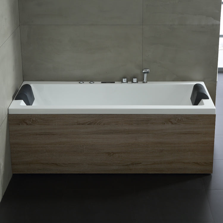 Dwuosobowa prostokątna wanna z hydromasażem prawa GE 108E (190x90x62cm)