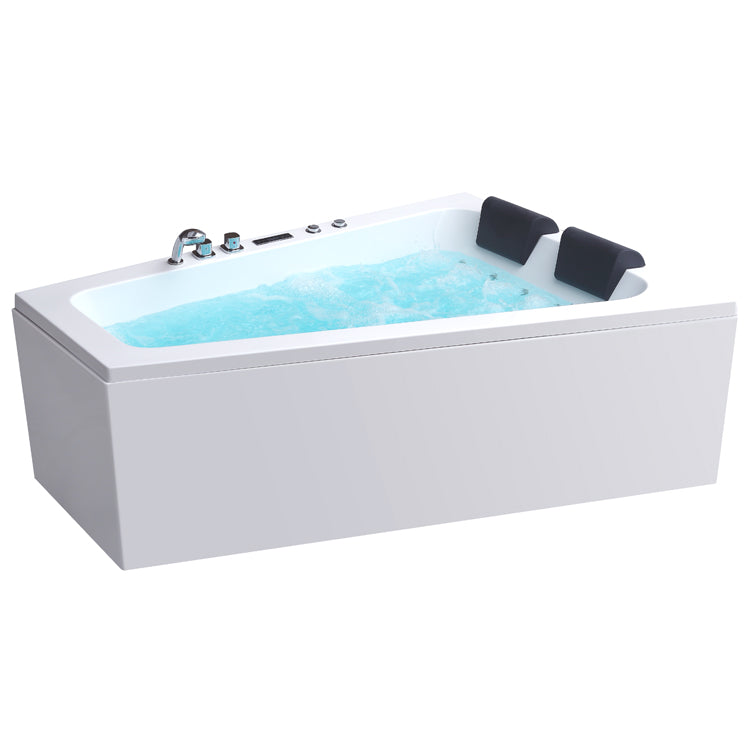 Narożna asymetryczna wanna z hydromasażem lewa GE104E (170x130x62cm)