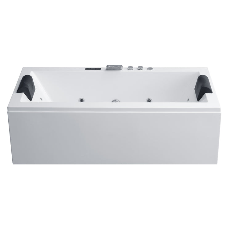 Dwuosobowa prostokątna wanna z hydromasażem GE108-2TSL (171x80x62cm)