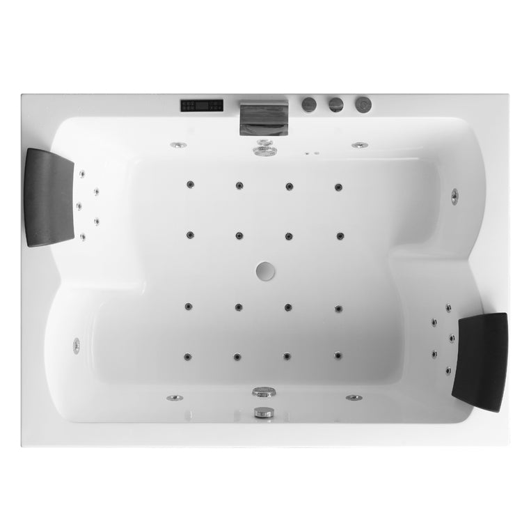 Dwuosobowa prostokątna wanna z hydromasażem GE115TSL (180x130x62cm)
