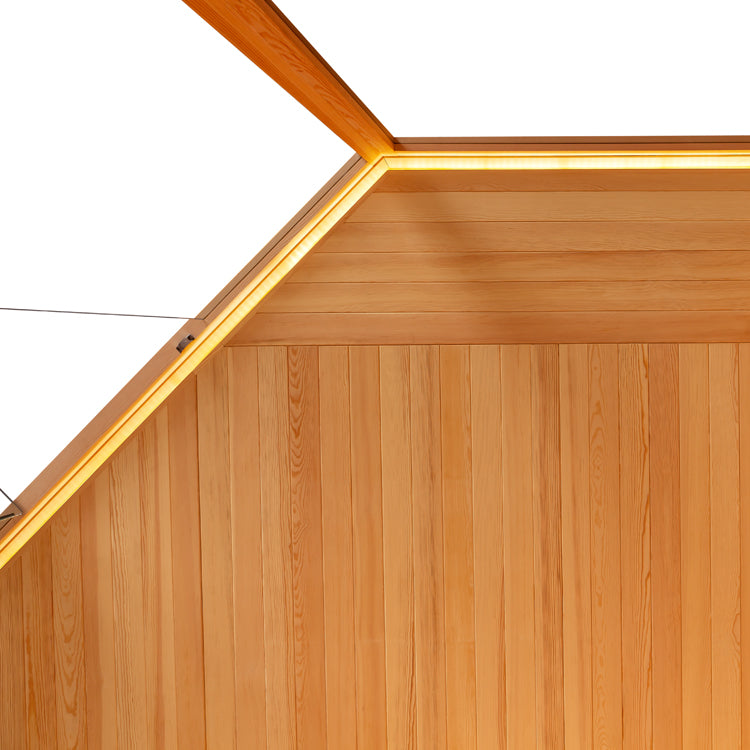 Sauna z drewna sosnowego AWT E1806XL (240x240x210)
