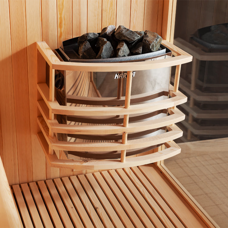 Sauna z drewna sosnowego AWT E1801A XL (200x200x210)