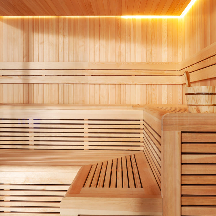 Sauna z drewna sosnowego AWT E1806XL (240x240x210)