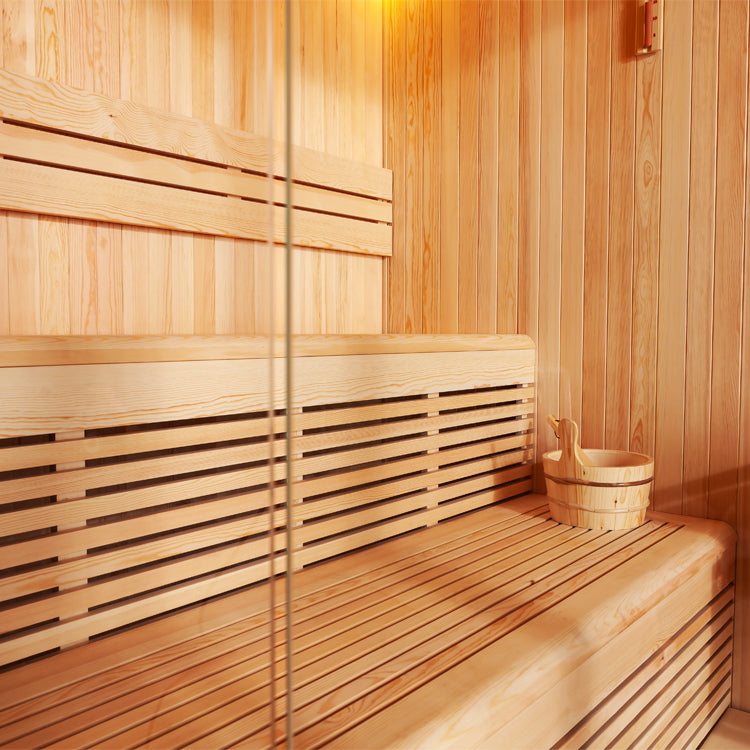 Sauna z drewna sosnowego AWT E1801A XL (200x200x210)