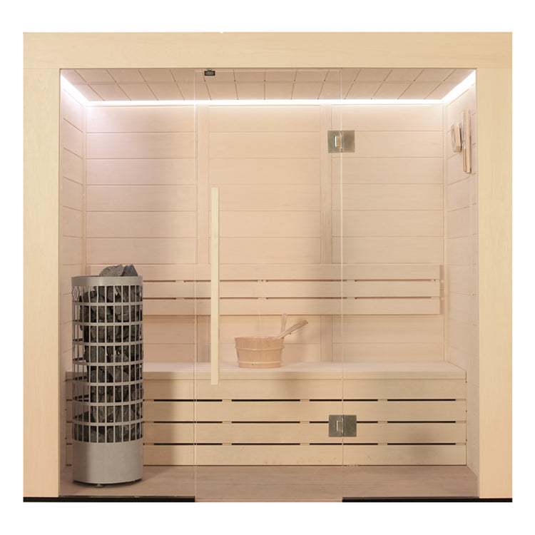 Sauna E1203C z drewna topolowego 142x103 6,8KW