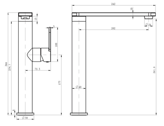 Bateria umywalkowa Arild 951325 biała